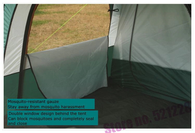 Cheap Goat Tents August 5 6 8 Person 2 Layer 1 Living Room 2 Bed Room Family Party Self Driving Relief Waterproof Anti Wind Outdoor Camping Tent Tents 